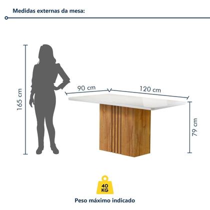 Imagem de Conjunto Mesa Celeste 120cmx90cm com 4 Cadeiras Luisa Tampo Smart Plus com Vidro