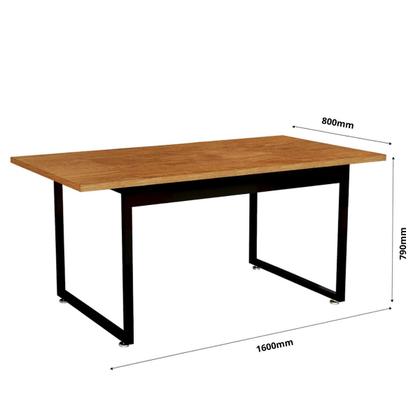 Imagem de Conjunto Mesa Com 2 Bancos Base De Ferro Estilo Industrial Área Lazer