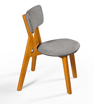 Imagem de Conjunto Mesa com 4 Cadeiras em Madeira e Linho