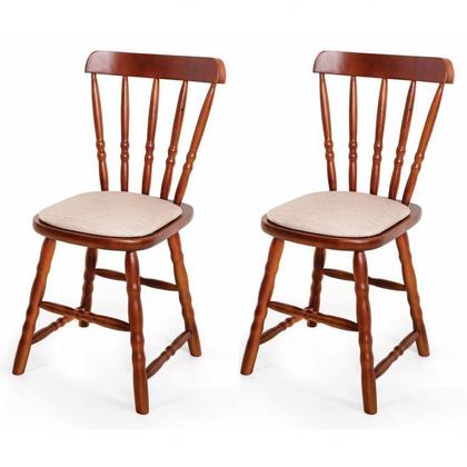 Imagem de Conjunto Mesa com 4 Cadeiras Madeira Maciça Dalas