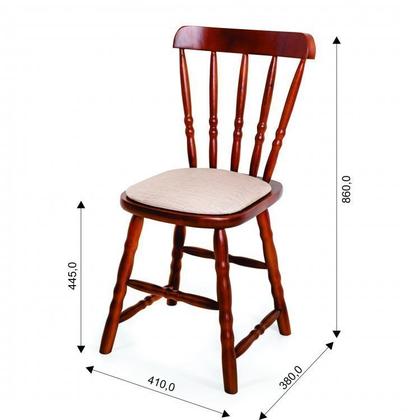 Imagem de Conjunto Mesa com 4 Cadeiras Madeira Maciça Dalas