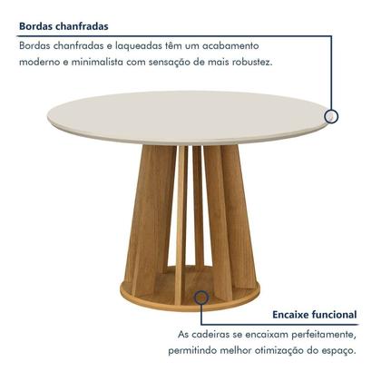 Imagem de Conjunto Mesa com 4 Cadeiras Rose Mari
