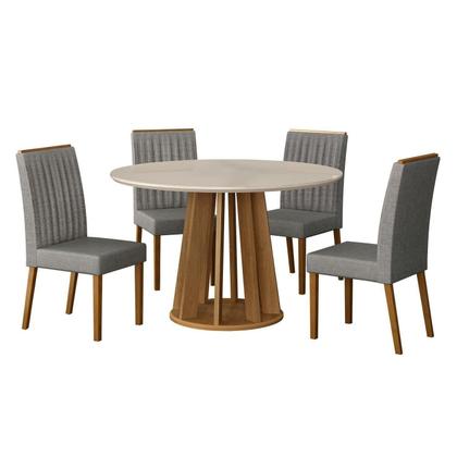 Imagem de Conjunto Mesa com 4 Cadeiras Rose Mari