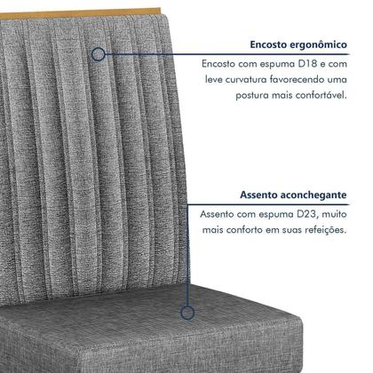 Imagem de Conjunto Mesa com 4 Cadeiras Rose Mari