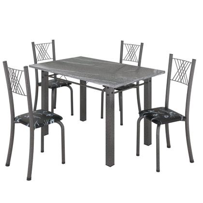 Imagem de Conjunto Mesa com 4 Cadeiras Tampo de Granito Topázio Sara Yescasa