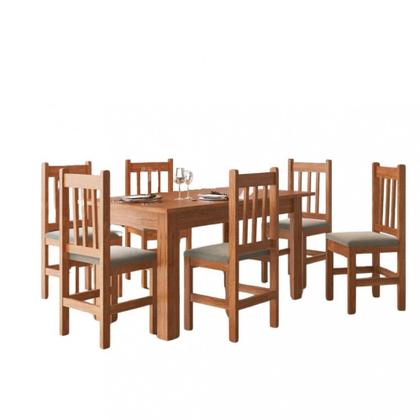 Imagem de Conjunto Mesa com 6 Cadeiras 120/15 Zamarchi