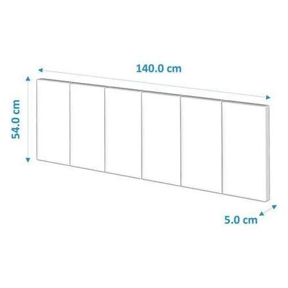 Imagem de Conjunto Mesa de Cabeceira Alice Quarto Casal e Cabeceira de Cama 1,40 cm preto - GK MOVEIS