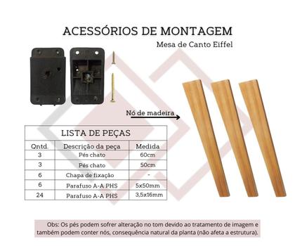 Imagem de Conjunto Mesa de Canto Eiffel Off White - 2 Unidades