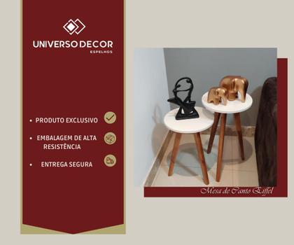 Imagem de Conjunto Mesa de Canto Eiffel Off White - 2 Unidades