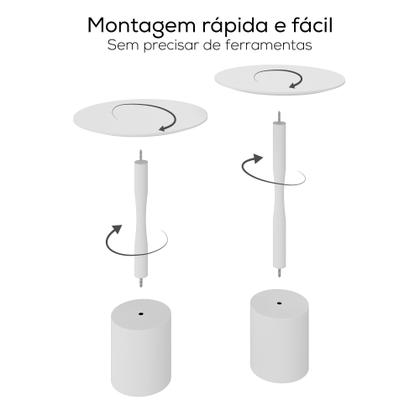 Imagem de Conjunto Mesa de Canto Parma 65cm X 40cm X 40cm