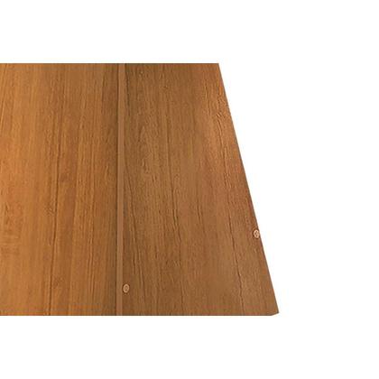 Imagem de Conjunto: Mesa de Cozinha Luna Tampo Madeirado c/ Vidro Reto 180x90 e 6 Cadeiras Amsterdã Imbuia/Suede Creme - Rufato