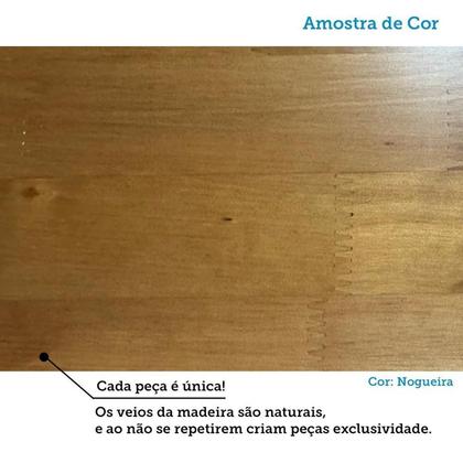 Imagem de Conjunto Mesa de Jantar 200cm Retangular 2 Bancos em Ferro e Madeira Maciça Savannah Espresso Móveis