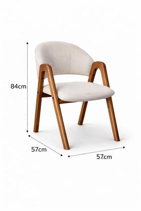 Imagem de Conjunto Mesa de Jantar Aracaju 1.80m Orgânica 6 Cadeiras Estofadas
