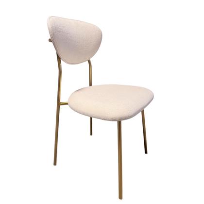 Imagem de Conjunto Mesa de Jantar com 06 Cadeiras Livia Dourado/Off - Exclusiva