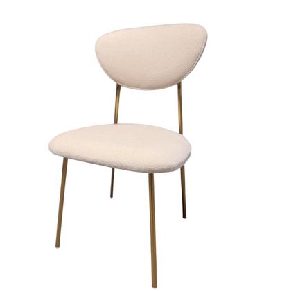 Imagem de Conjunto Mesa de Jantar com 06 Cadeiras Livia Dourado/Off - Exclusiva