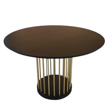 Imagem de Conjunto Mesa de Jantar com 06 Cadeiras Livia Dourado/Off - Exclusiva