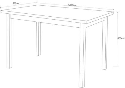 Imagem de Conjunto Mesa de Jantar Elisa com 4 Cadeiras 120 X 0,80