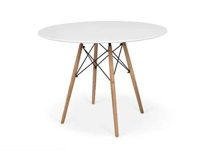 Imagem de Conjunto Mesa De Jantar Redonda Branca 80Cm Com 4 Cadeiras S