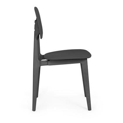 Imagem de Conjunto Mesa de Jantar Redonda Eiffel Branca 100cm com 4 Cadeiras Itália - Preto