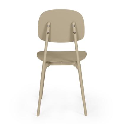 Imagem de Conjunto Mesa de Jantar Redonda Eiffel Branca 100cm com 6 Cadeiras Itália - Nude