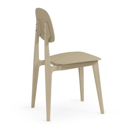 Imagem de Conjunto Mesa de Jantar Redonda Eiffel Branca 120cm com 6 Cadeiras Itália - Nude