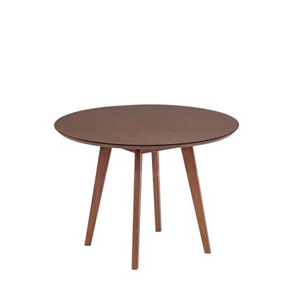 Imagem de Conjunto Mesa De Jantar Redonda Vertice Nozes Madeira Maciça 105cm com 4 Cadeiras Leda Design