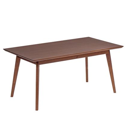 Imagem de Conjunto Mesa De Jantar Retangular 90cm X 160cm com 6 cadeiras Nozes Vertice