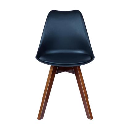 Imagem de Conjunto Mesa De Jantar Retangular Nozes 90cm x 160cm com 6 Cadeira Leda Design