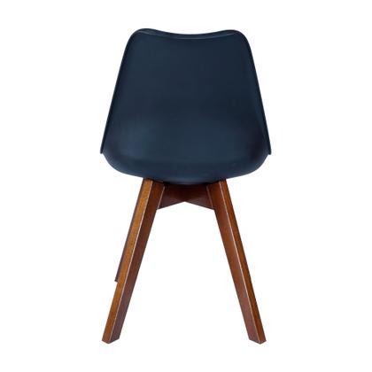 Imagem de Conjunto Mesa De Jantar Retangular Nozes 90cm x 160cm com 6 Cadeira Leda Design