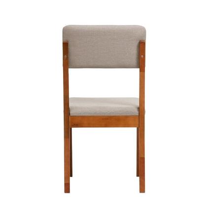 Imagem de Conjunto Mesa de Jantar Tangará 210cm e 8 Cadeiras Estofadas Tiê CabeCasa MadeiraOriginals