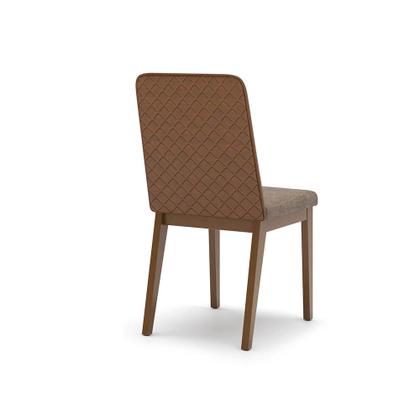 Imagem de Conjunto Mesa de Jantar Vértice Redonda com Vidro e 6 Cadeiras Pietra Henn