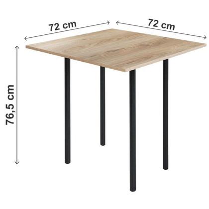 Imagem de Conjunto Mesa Dobrável 72x72cm Tampo BP com 4 Banquetas Expert