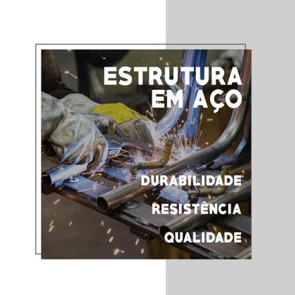 Imagem de Conjunto Mesa Dobrável com 2 Banquetas Preto Carraro