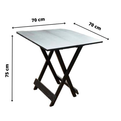 Imagem de Conjunto Mesa Dobrável Com 4 Cadeiras Preto