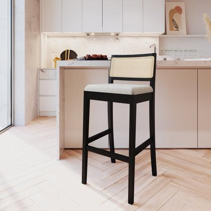 Imagem de Conjunto Mesa e 2 Banquetas Bistrô Tiê CabeCasa MadeiraOriginals