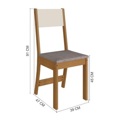 Imagem de Conjunto Mesa e 4 Cadeiras Talita Indekes