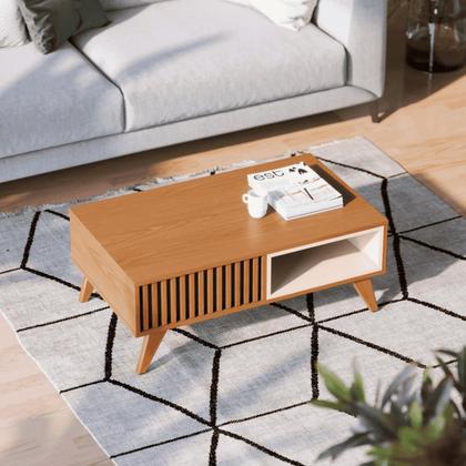 Imagem de Conjunto Mesa e Aparador Reno Freijo Off White Matte