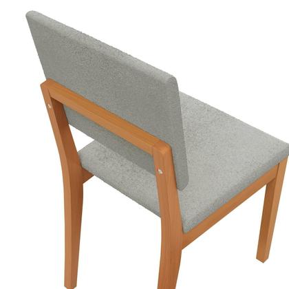 Imagem de Conjunto Mesa Elma com 4 Cadeiras Madeira Maciça