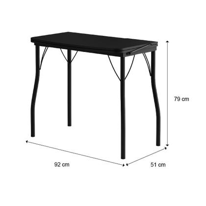 Imagem de Conjunto Mesa Extensível com 4 Banquetas Preto Carraro