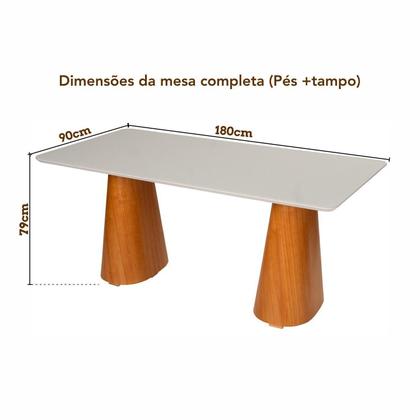 Conjunto Mesa Fortaleza com 6 Cadeiras em Madeira, Estofada e Bordada Liz Authentic Espresso Móveis Imagem de Conjunto Mesa Fortaleza com 6 Cadeiras em Madeira, Estofada e Bordada Liz Authentic Espresso Móveis