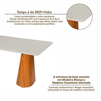 Conjunto Mesa Fortaleza com 6 Cadeiras em Madeira, Estofada e Bordada Liz Authentic Espresso Móveis Imagem de Conjunto Mesa Fortaleza com 6 Cadeiras em Madeira, Estofada e Bordada Liz Authentic Espresso Móveis