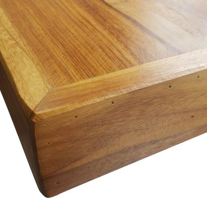 Imagem de Conjunto Mesa Industrial Bernardo 1,20m Ferragem Preta com 2 Bancos Industrial Bernardo