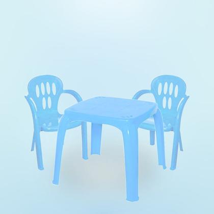 Imagem de Conjunto Mesa Infantil Com 4 Cadeiras Atividades Alimentação Para Crianças