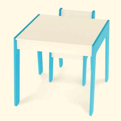 Imagem de Conjunto Mesa Infantil Em Madeira Com Cadeira Azul 991 Junges - 7897858319919