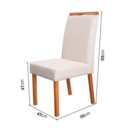 Imagem de Conjunto Mesa Itália com 4 Cadeiras Madeira Maciça e Estofada Bella Espresso Móveis