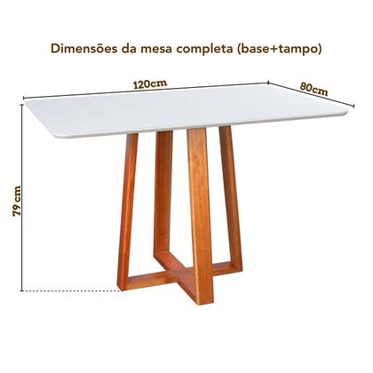 Imagem de Conjunto Mesa Itália com 4 Cadeiras Madeira Maciça e Estofada Bella Espresso Móveis