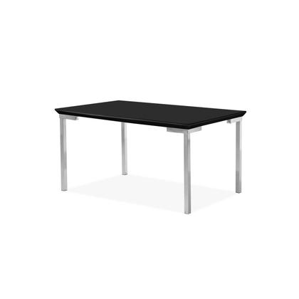 Imagem de Conjunto Mesa Iza 120x90cm Tampo MDF/Vidro 4 Cadeiras Natani