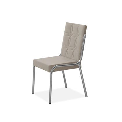 Imagem de Conjunto Mesa Iza 120x90cm Tampo MDF/Vidro 4 Cadeiras Natani