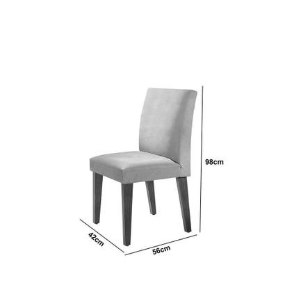 Imagem de Conjunto Mesa Jantar Evora 180cm C/ 6 Cadeiras Grecia Turim