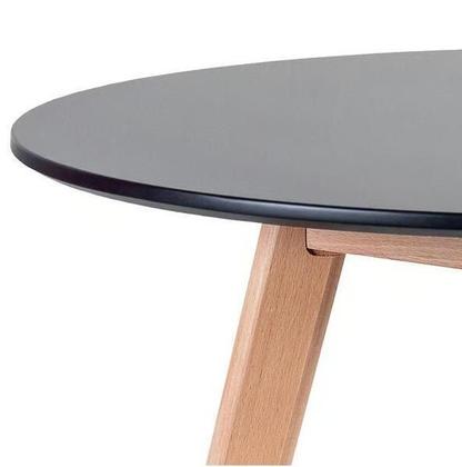 Imagem de Conjunto Mesa Jantar Leda 80Cm Preta + 2 Cadeiras Leda - Pre